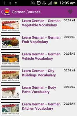 German Courses android App screenshot 0